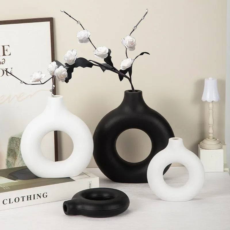Donut Shaped Flower Vase