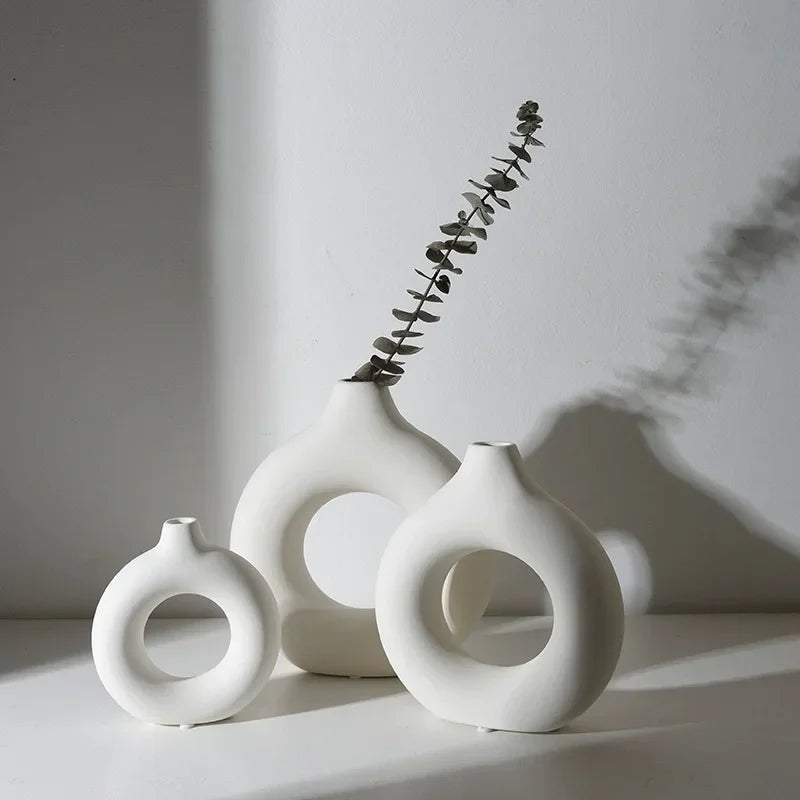 Donut Shaped Flower Vase