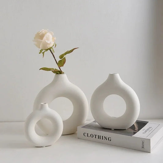 Donut Shaped Flower Vase