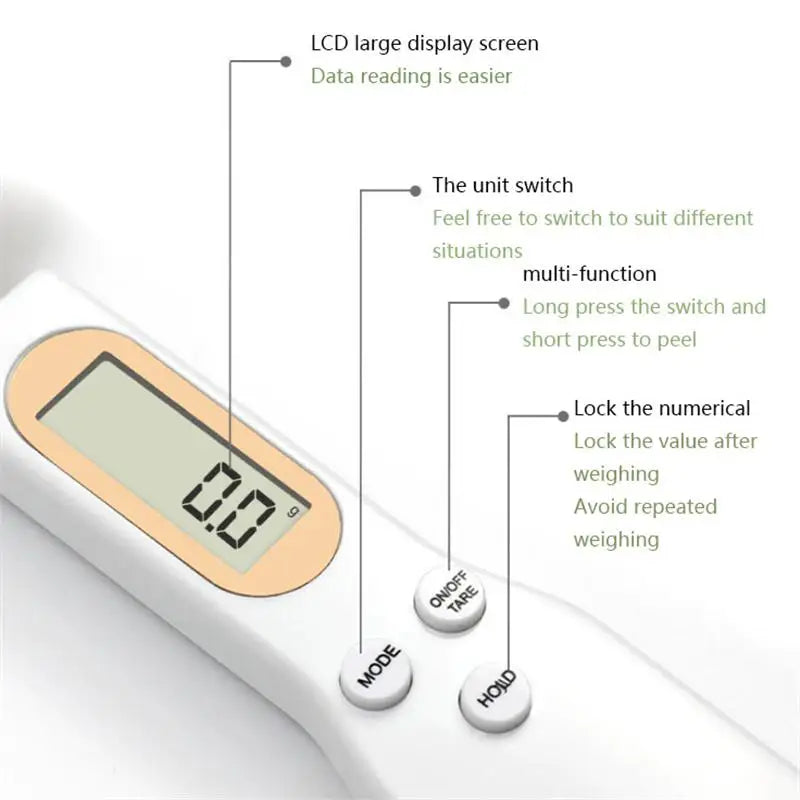 Digital Kitchen Scale Spoon