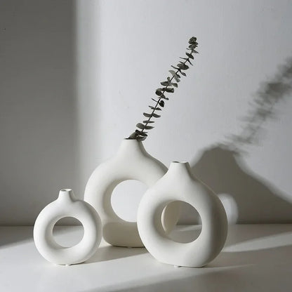 Donut Shaped Flower Vase
