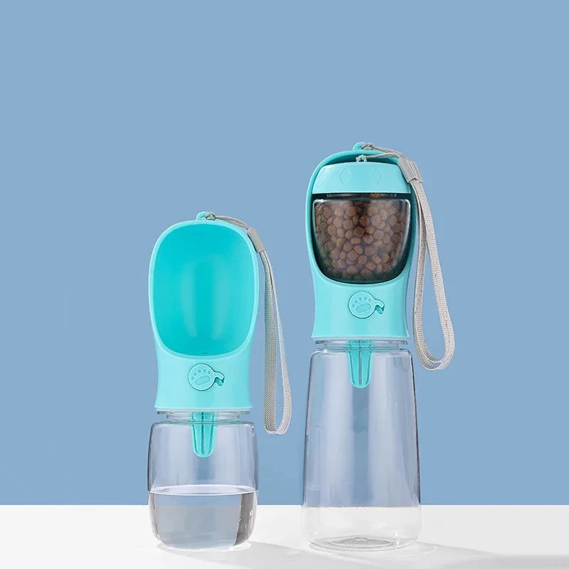 Portable 2-in-1 Pet Water & Food Bottle