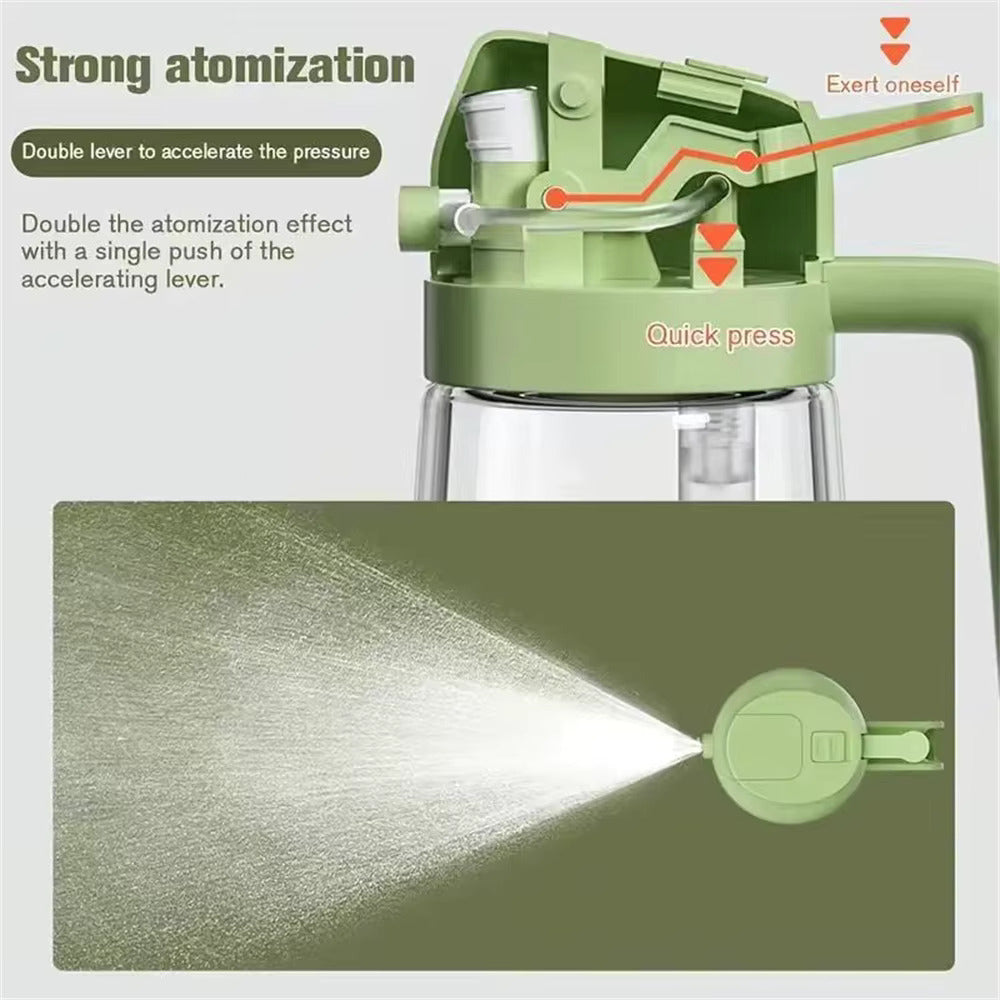Dual-Action Glass Oil Dispenser & Sprayer (2-in-1)